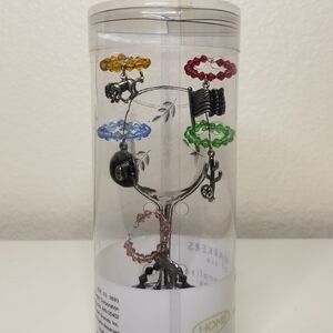 Wine Glass Markers Beaded Charms Western Theme Set of‎ Six NIP